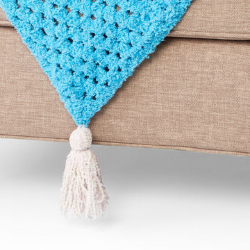 Mitered in the Middle Crochet Blanket in Bernat Blanket Breezy - Downloadable PDF