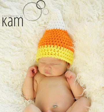 Candy Corn Halloween Hat / Pixie Hat