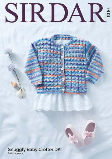 Cardigan in Sirdar Snuggly Baby Crofter DK - 5294 - Leaflet