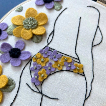 The Make Box Does My Bum Look Big Embroidery Kit