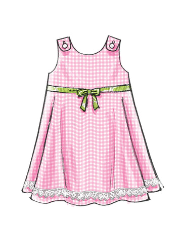 McCall's Toddlers' Tops, Dresses and Shorts M5416 - Sewing Pattern