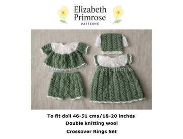 Crossover Rings Dolls Set Knitting Pattern P55 – Elizabeth Primrose Patterns