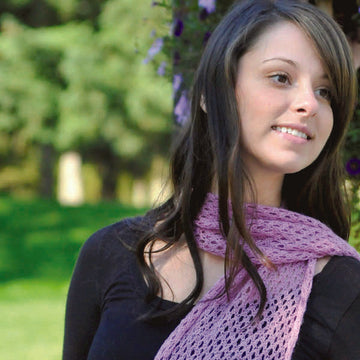 Cluster Stitch Shawl in Cascade Yarns Alpaca Lace - FW108 - Downloadable PDF