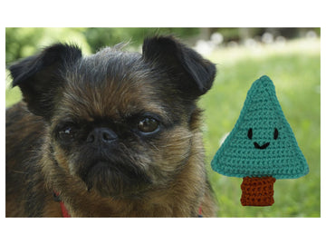 Häkelanleitung Hundespielzeug Weihnachtsbaum für ganz kleine Hunde