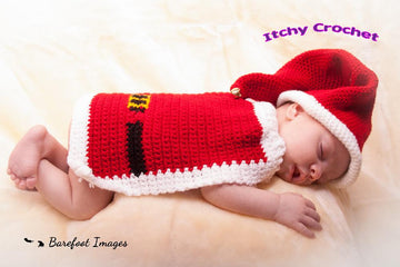 Santa baby photo prop