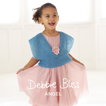 Deep V Top - Knitting Pattern for Kids in Debbie Bliss Angel by Debbie Bliss