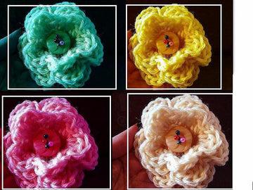 3 LAYER CROCHET FLOWER
