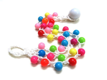 Beaded rainbow bracelet