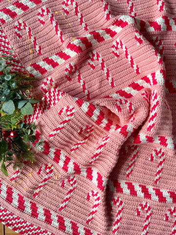 Candy Cane Lane Blanket