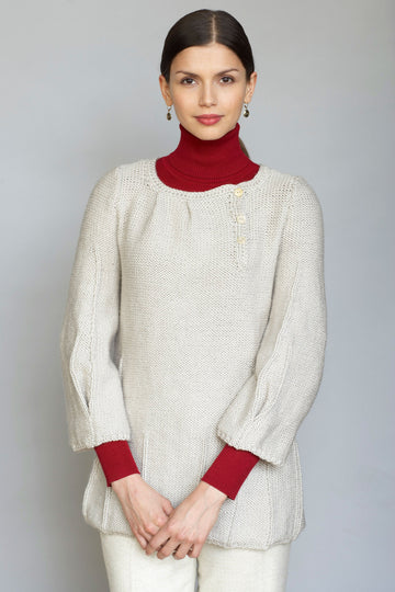 Tunica Pleated Tunic in Lion Brand Vanna's Choice - 80399AD