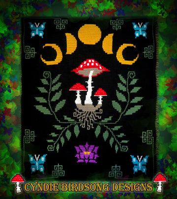 Dark Botanical Vibes blanket