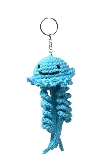 Creative World of Crafts Knitty Critters Mini Jellyfish Keychains