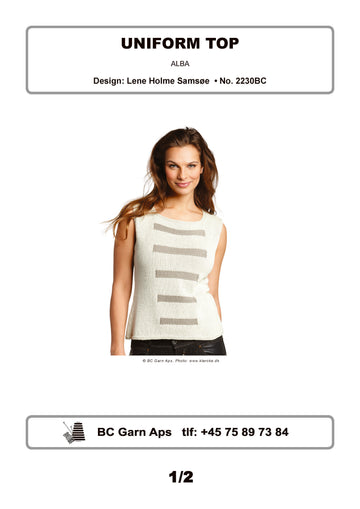 Uniform Top in BC Garn Alba - 2230BC - Downloadable PDF
