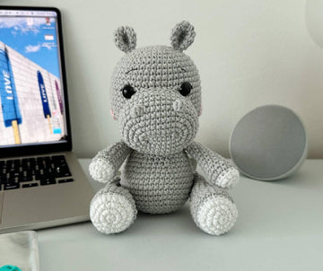 Hippo Amigurumi Crochet Pattern PDF – Hippo Soft Toy, Stuffed Animal Tutorial