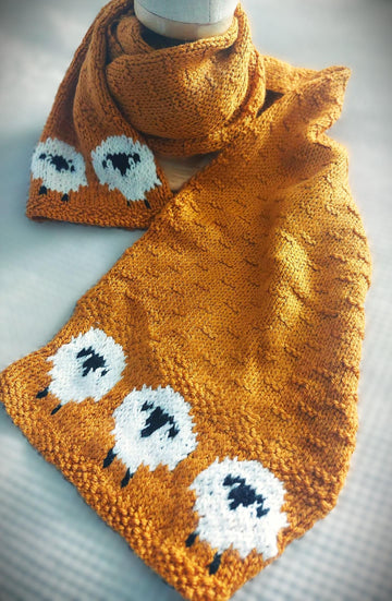 Textured Sheep Scarf