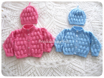 Riley Unisex Cardigan And Hat