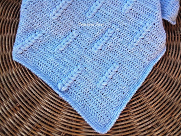 Baby Blanket Wheat Stitch
