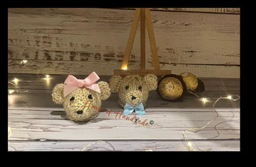 Teddy Bear Baby Shower Favour Ferrero Rocher Cover