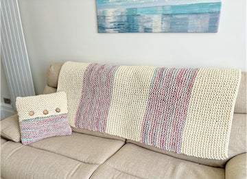 ‘Beginner’ Cushion Cover and Throw
