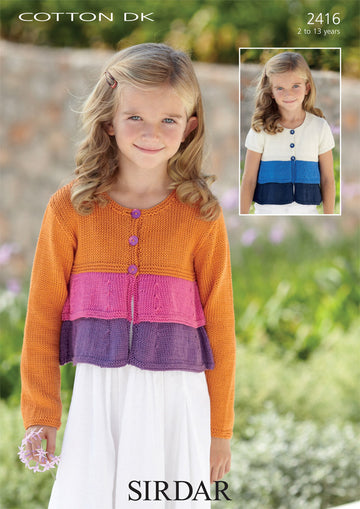 Cardigans in Sirdar Cotton DK - 2416 - Downloadable PDF