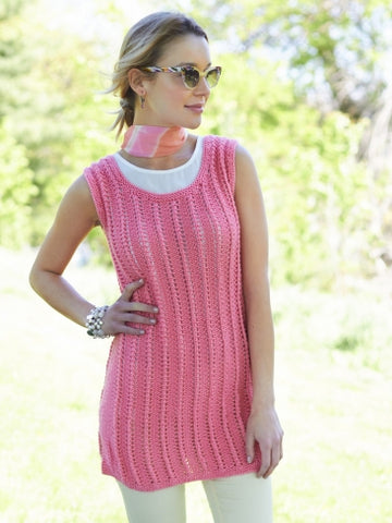 Knit Tank Tunic in Caron Simply Soft Collection - Downloadable PDF