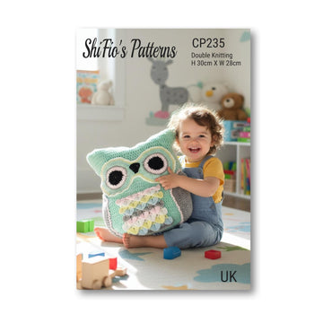 235 Owl Cushion Crochet Pattern #235