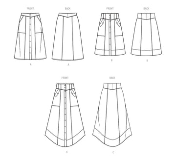 Simplicity Misses' Skirts S9710 - Sewing Pattern