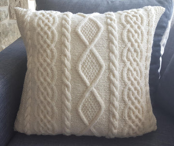 Carlingford - cabled cushion cover