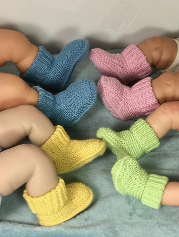 Baby Simple Circular Booties