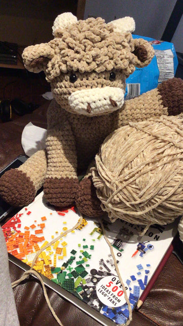 Crochet highland cow
