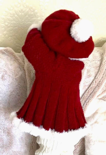 Fur Trim Girls Swing Jacket & Beret Hat 18 - 26" BB050