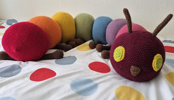 Caterpillar 2 sizes available plush pattern crochet amigurumi