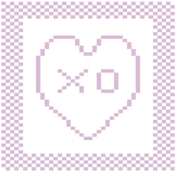 'XO' Heart Dishcloth