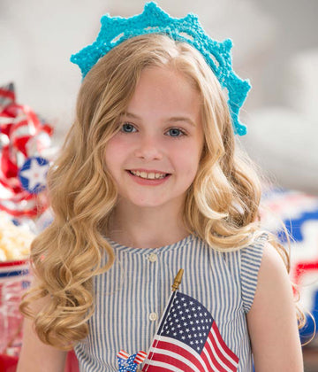 Statue of Liberty Crown in Red Heart Super Saver Economy Solids - LW4762 - Downloadable PDF