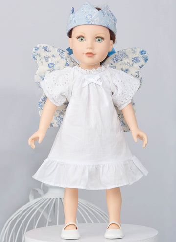 Simplicity Children's Wings in Sizes S-M-L, Crown, Tote, Backpack and Wings and Crown for Doll or Plush Animals by Laura Ashley S9765 - Sewing Pattern