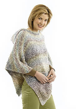 Pretty Poncho in Lion Brand Homespun - 40706