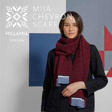 " Mija Scarf " - Scarf Knitting Pattern For Women in MillaMia Naturally Soft Merino by MillaMia