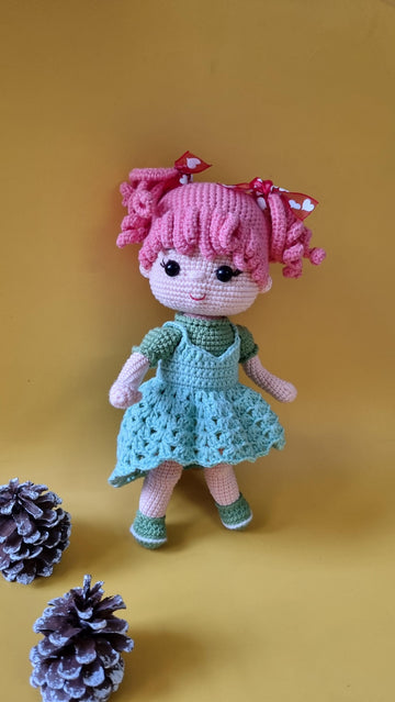 Crochet doll pattern, Amigurumi dollNina doll