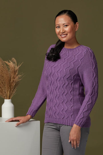 863 Pollia Pullover - Knitting Pattern for Women in Valley Superwash DK by Valley Yarns