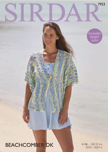 Jacket in Sirdar Beachcomber DK - 7923 - Downloadable PDF