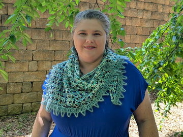 Raindrop Shawlette