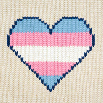 Striped Transgender Heart Chart