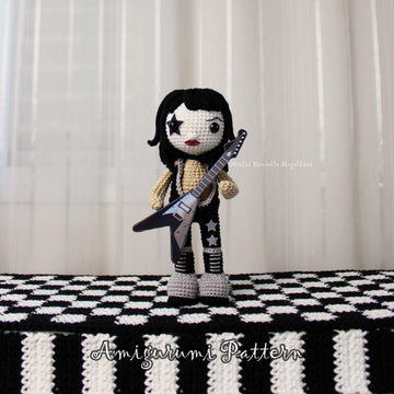 Star Rocker – Crochet Doll Pattern + Printable Accessories (Fanart Inspired)