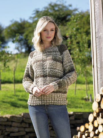 Sweater in James C. Brett Rustic Chunky - JB715 - Leaflet