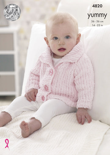Jacket & Blanket in King Cole Yummy - 4820 - Downloadable PDF