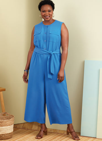 Butterick Women's Dress, Jumpsuit and Sash B6891 - Sewing Pattern