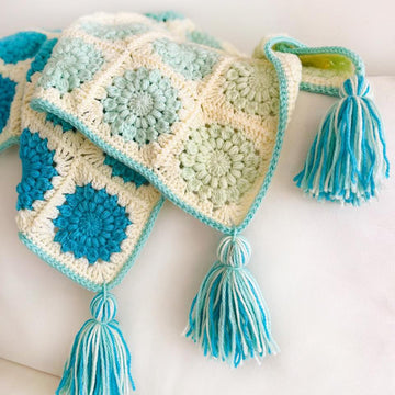 Azure Harmony Baby Blanket