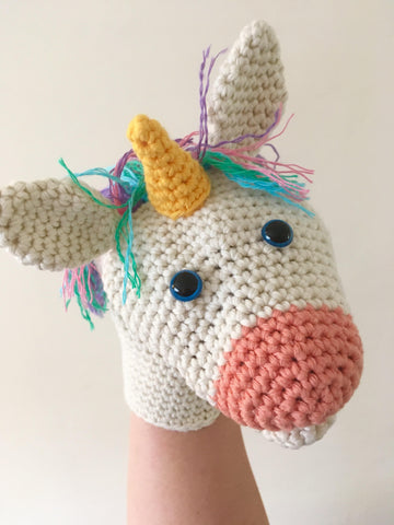 Uli the Unicorn Hand Puppet