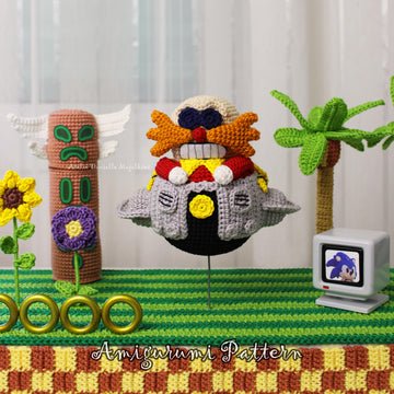 Dr. Eggman Amigurumi Crochet Pattern – PDF Digital Download (English)