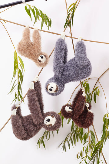 Large sloth, Small sloth in King Cole Tinsel in King Cole - 9138 - Leaflet